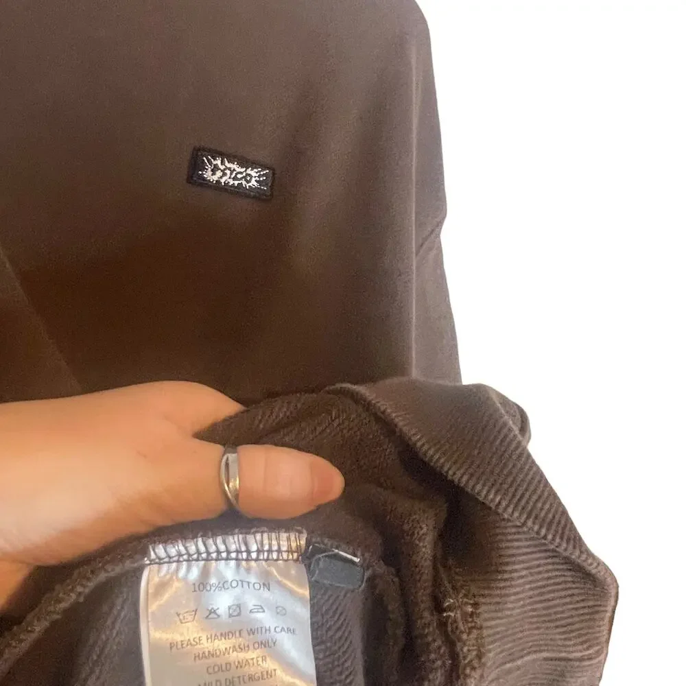 Psyco Skaterboards Men's Size Medium Chocolate Brown Crewneck Sweater‎